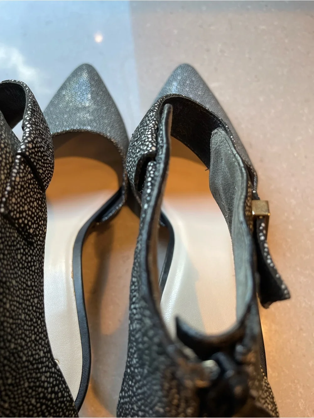 Cole Haan Pointed-Toe Pumps | Black/White